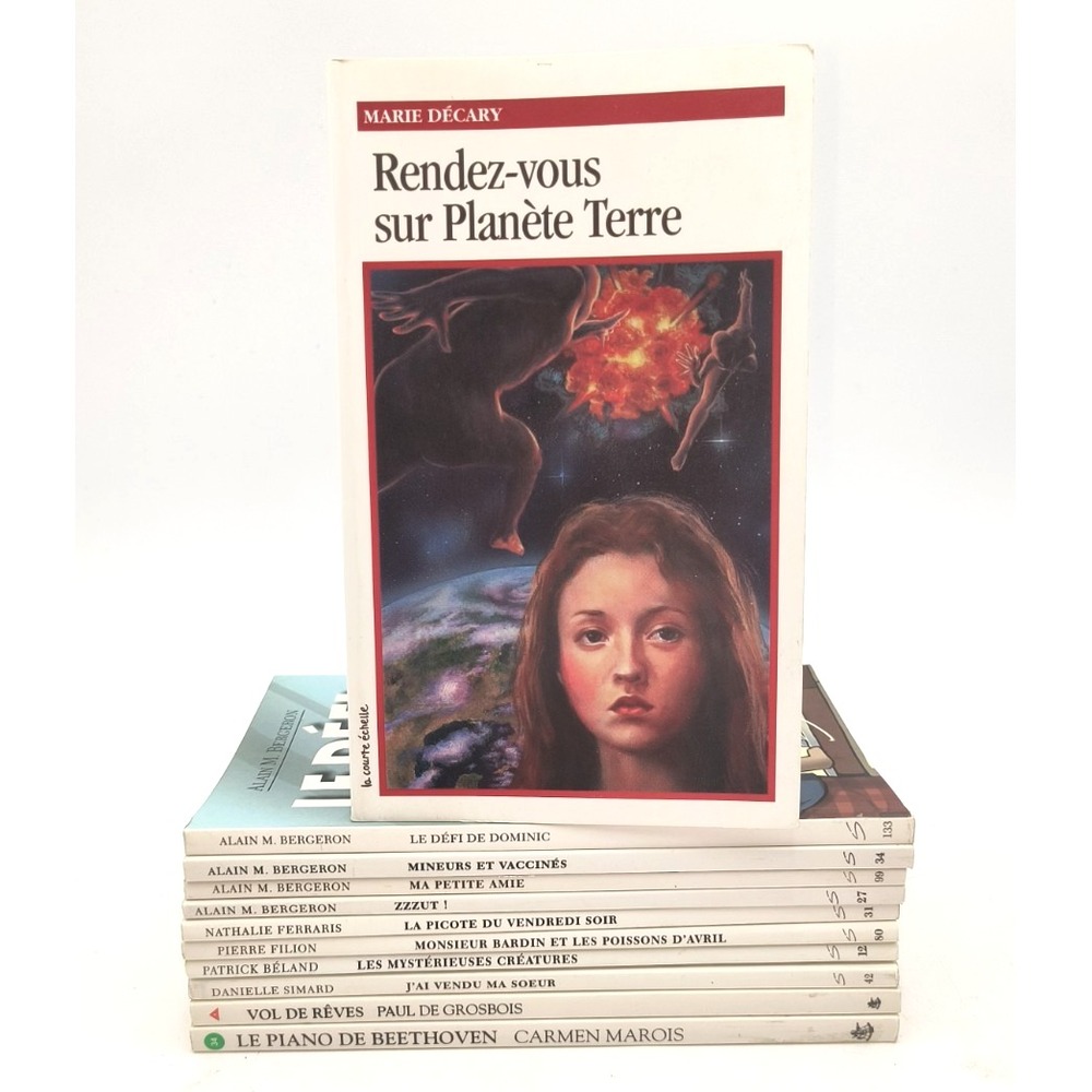 Lot 11 French Kids Books Alain M Bergeron Quebec Jeunesse Romans Français